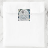 Sticker Carré Mariage lunaire de nuit (Sac)