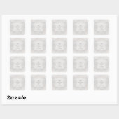 Sticker Carré Mariage moderne Whimsy Dolphin (Feuille)