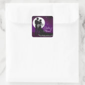 Sticker Carré Mariage nocturne enchanté | violet (Sac)