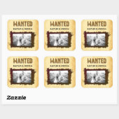Sticker Carré Mariage occidental rustique 🤠 photo RECHERCHÉE (Feuille)