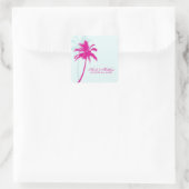 Sticker Carré Mariage Palm Trees (Sac)