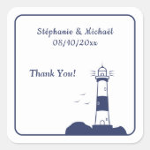 Sticker Carré Mariage phare (Devant)