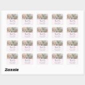 Sticker Carré Mariage photo en fleurs de pomme blanche (Feuille)