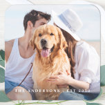 Sticker Carré Mariage photo personnalisé<br><div class="desc">Ajoutez la touche finale à votre mariage avec ces stickers photo personnalisés. Parfait pour étiquette vos faveurs de mariage à tous vos invités, et pour des autocollants d'enveloppe pour envoyer des cartes de remerciement. Customisez ces autocollants photo avec votre photo de couple préférée, votre photo de chien d'honneur, ou votre...</div>
