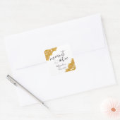 Sticker Carré Mariage Prévu : Réception de Fiançailles (Enveloppe)