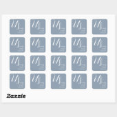 Sticker Carré MARIAGE romantique moderne des États-Unis sur Dust (Feuille)