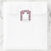 Sticker Carré Mariage Rose rose clair (Sac)