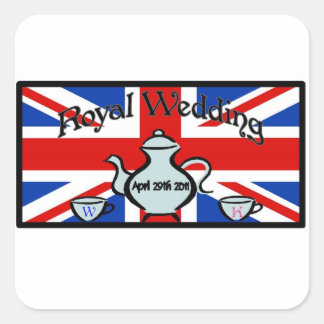Sticker Carré Mariage royal