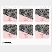 Sticker Carré Mariage sur la plage de Dritwood (Feuille)