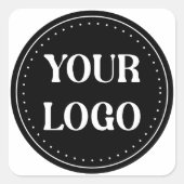 Sticker Carré Mariage sur mesure, Élégant, Cadeaux Anniversaires (Devant)