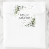 Sticker Carré Mariage verdoyant (Sac)
