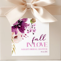 Mariage Violet Pourpre Floral Automne Tomber en Am