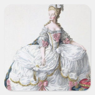 Sticker Carré Marie Antoinette (1752-93) de 'DES Estam de