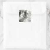 Sticker Carré Marie de France écrit (Sac)