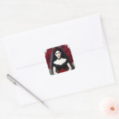 Sticker Carré Mariée gothique (Enveloppe)