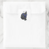Sticker Carré Marin Chat Noir (Sac)