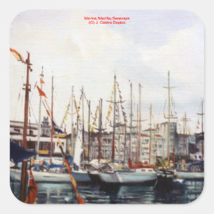 Sticker Carré Marina/Mariña/Seascape