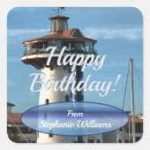 Sticker Carré Marina Vallarta Anniversaire 0948 (Devant)