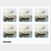 Sticker Carré Marine/Marine/Seascape (Feuille)