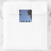 Sticker Carré Marines change de magazines en plein feu (Sac)