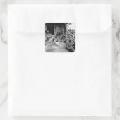 Sticker Carré Marines de la 1ère division maritime relax_War Ima (Sac)