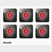 Sticker Carré Marines des États-Unis : Adjudant-chef quatre (USM (Feuille)