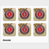 Sticker Carré Marines des États-Unis : Adjudant-chef quatre (USM (Feuille)