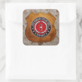 Sticker Carré Marines des États-Unis : Adjudant-chef trois (USMC (Sac)