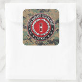 Sticker Carré Marines des États-Unis : Adjudant-chef trois (USMC (Sac)