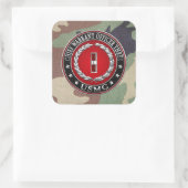Sticker Carré Marines des États-Unis : Adjudant-chef trois (USMC (Sac)