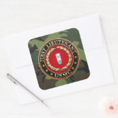 Sticker Carré Marines des États-Unis : Premier lieutenant (USMC  (Enveloppe)