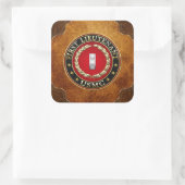 Sticker Carré Marines des États-Unis : Premier lieutenant (USMC  (Sac)