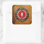 Sticker Carré Marines des États-Unis : Premier lieutenant (USMC  (Sac)