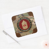 Sticker Carré Marines des États-Unis : Premier sergent (USMC 1er (Enveloppe)