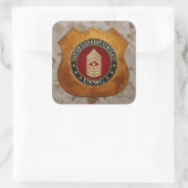 Sticker Carré Marines des États-Unis : Sergent-chef de l'armée d (Sac)