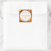 Sticker Carré Marmelade Maison Rustique (Sac)