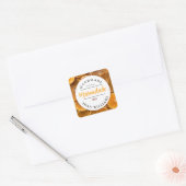 Sticker Carré Marmelade Maison Rustique (Enveloppe)