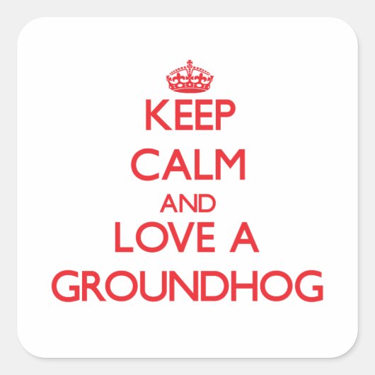 Sticker Carré Marmotte (Devant)