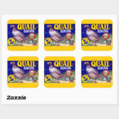 Sticker Carré Marque Quail Contra Costa Bartletts (Feuille)