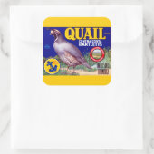 Sticker Carré Marque Quail Contra Costa Bartletts (Sac)