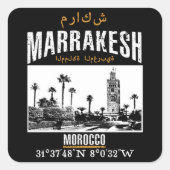 Sticker Carré Marrakech (Devant)