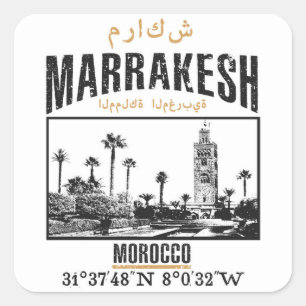 Sticker Carré Marrakech