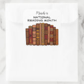 Sticker Carré Mars est le mois national de la lecture (Sac)