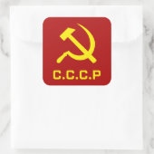 Sticker Carré Marteau CCCP et faucille (Sac)