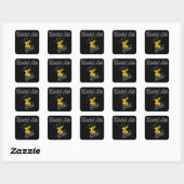 Sticker Carré Martial Arts Chick #4 (Feuille)