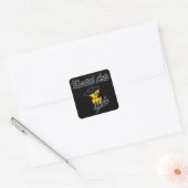 Sticker Carré Martial Arts Chick #4 (Enveloppe)