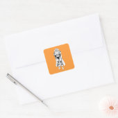 Sticker Carré Martian Manhunter Plan Debout (Enveloppe)