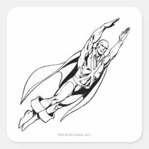Sticker Carré Martian Manhunter Soit 4