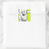 Sticker Carré Martian Manhunter Soit 5 (Sac)