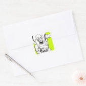 Sticker Carré Martian Manhunter Soit 5 (Enveloppe)